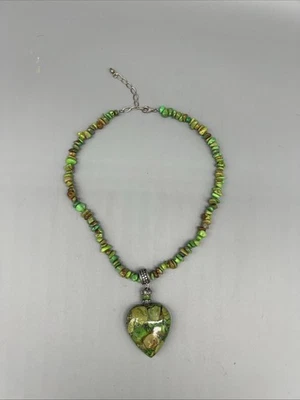 Collar Colgante Vintage Jay King DTR 925 Plata Mente Encuentra Turquesa y Corazón Foto 1 de 4