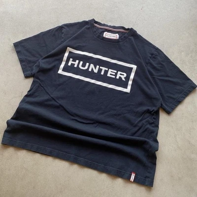Hunter Ladies Original Logo T-Shirt Short Sleeve Crew Neck Cotton Casual Top XXL - Image 1 of 4