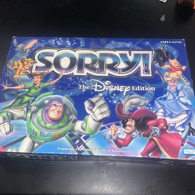 2001 Disney Sorry! Game by Parker Brothers Complete Box Worn - Image 1 of 4