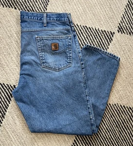 Carhartt Jeans Herren 38X30 B17 DST Workwear Denim Medium Wash SAUBER - Bild 1 von 3