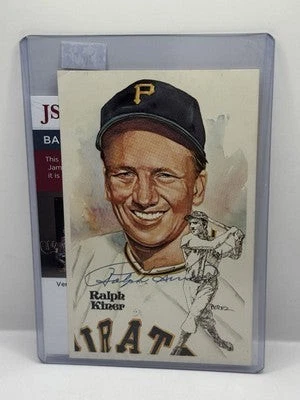 Ralph Kiner Autographed Perez-Steele Postcard - Pirates - 09543/10,000 - JSA COA - Image 1 of 2