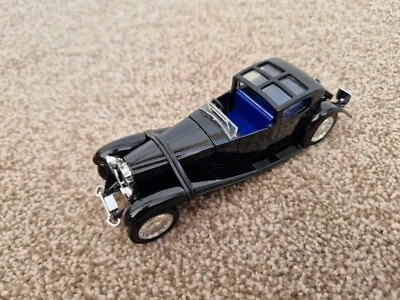 CORGI SOLIDO 1/43 CLASSIC BUGATTI ROYALE COUPE DE VILLE BLACK DIECAST MODEL CAR - Image 1 of 3