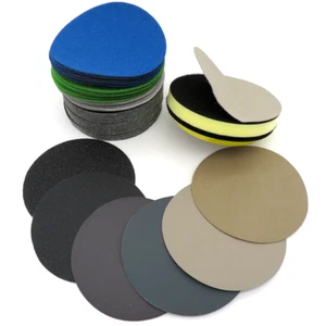 3" 4" Hook and Loop Sanding 75mm 100mm Wet and Dry Sandpaper Pad 60 - 10000 Grit - Picture 1 of 5