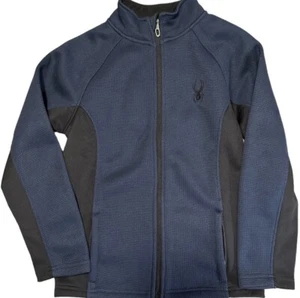 Back To School! Boys M (10-12) Spider Constant Full Zip Jacket Navy & Black - Picture 1 of 6