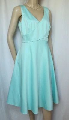 Cocktailkleid 40 42 blau grün mint Hochzeit Fest Abschlussfeier Kleid Monsoon - Bild 1 von 4