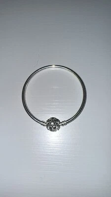AUTÉNTICO BRAZALETE BROCHE COPO DE NIEVE BRILLANTE MOMENTOS PANDORA 582338C01 Foto 1 de 4