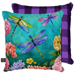 Dragonfly Garden Pillow 17" x 17" Briarwood Lane - Picture 1 of 3