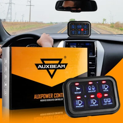Auxbeam Electronic Relay System Circuit Control Box On-Off LED Car Switch Panel - Image 1 of 4