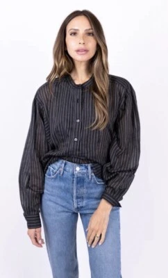 Isabel Marant Ejamet Striped Cotton Top FR 34 NWT $290 - Image 1 of 4