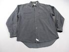 Levis Shirt Mens Large Faded Black Button Denim Long Sleeve Vintage 90s Workwear