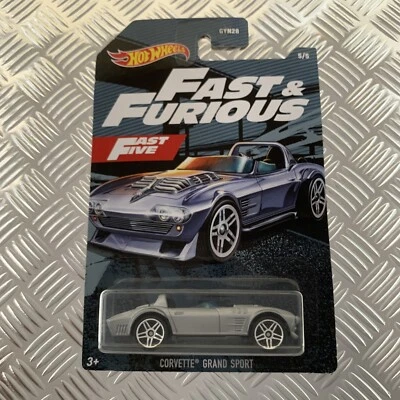 Hot Wheels Corvette Grand Sport Fast & Furious 1:64 Mattel Diecast - Image 1 of 2