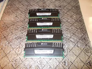 16GB (4GBx4) Corsair Vengeance PC3-12800 Non-ECC DDR3 Ram CMZ8GX3M2A1600C9 - Picture 1 of 1