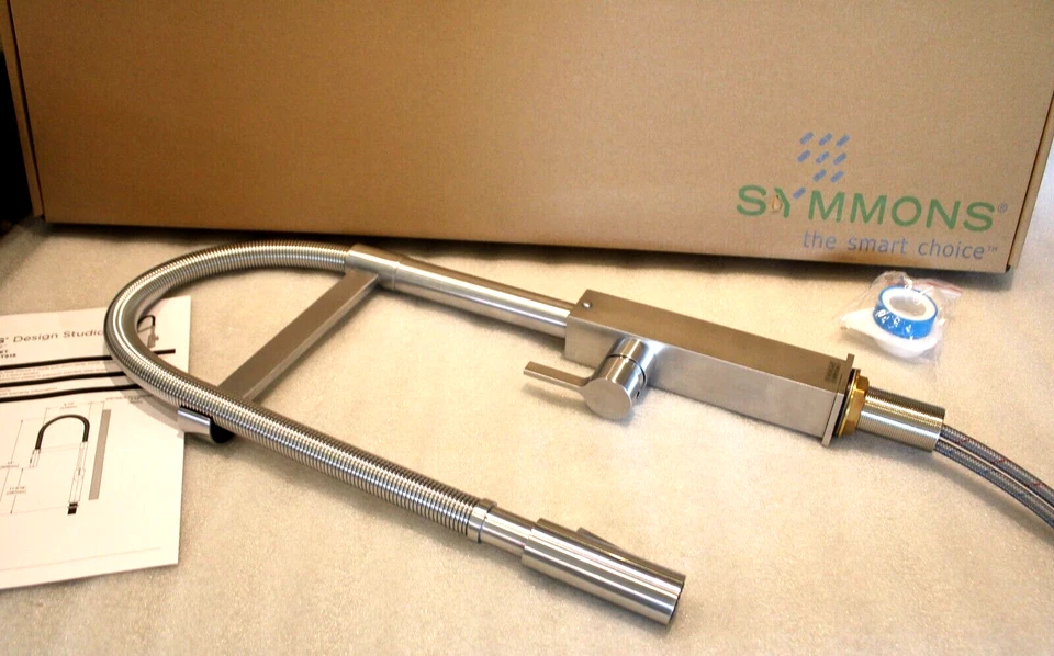 Symmons CDSPR1492PDSTS15 - Design Studio Spring Kitchen Faucet - Stainless Steel