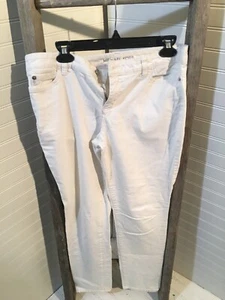 Women's Michael Kors Sz 10 White Denim Jeans 405 - Picture 1 of 12