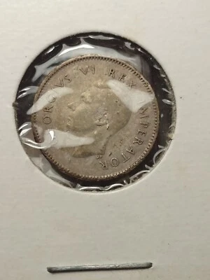 1941 South Africa 3 Pence World Silver Coin - Image 1 of 4