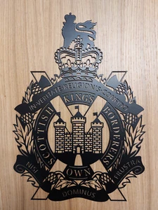 Steel King's Own Scottish Borderers Badge - Bild 1 von 1