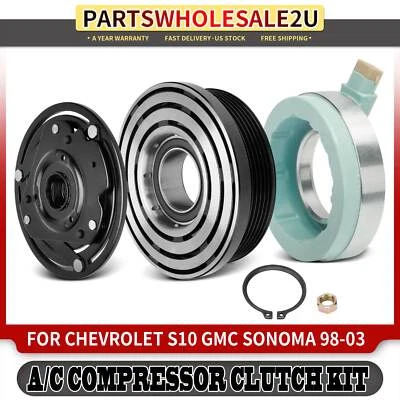 Nuevo kit de embrague compresor de aire acondicionado para Chevrolet S10 1998-2003 GMC Sonoma Isuzu Hombre Foto 1 de 4