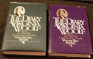 The Diary of Virginia Woolf,Anne Bell,Volume One and Two,HC/DJ,1st,1977 - Picture 1 of 8