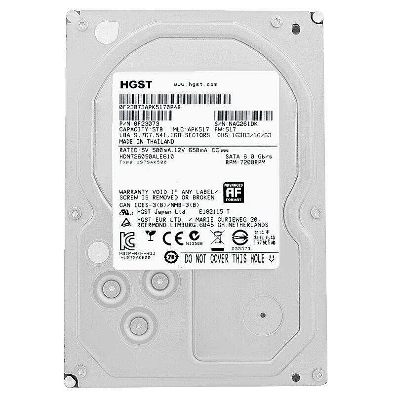 128 MB Cache Internal 7200 RPM Rotation Speed 5 TB Storage 128 MB Cache Internal 7200 RPM Rotation Speed 5 TB Storage