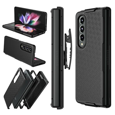 For Samsung Galaxy Z Fold/Flip 3 4 Shockproof Case Cover with Belt Clip Holster - Image 1 of 4
