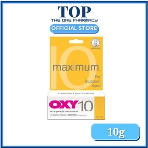 BEAUTY Oxy 10 Maximum Acne Pimple Medication with 10% Benzoyl Peroxide -10g/25g - Picture 1 of 3