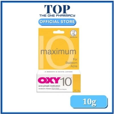 BEAUTY Oxy 10 Maximum Acne Pimple Medication with 10% Benzoyl Peroxide -10g/25g - Image 1 of 3