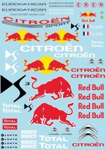 Kyosho Mini Z scale 1/28 Citroen Loeb on clear vinyl autoscale sticker - Picture 1 of 1