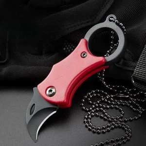 EDC folding knife portable outdoor multifunctional knife with necklace - Picture 1 of 18