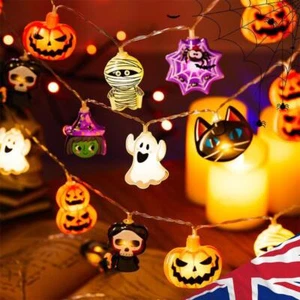 Halloween Spooky Light String 1.5m 10 LEDs Decorative Light Outdoor Fairy Lights - Picture 1 of 30