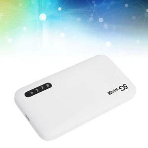 5G WiFi 6 Mobile Hotspot High Speed Support 16 Devices 6100mAh Portable WiF - Picture 1 of 23