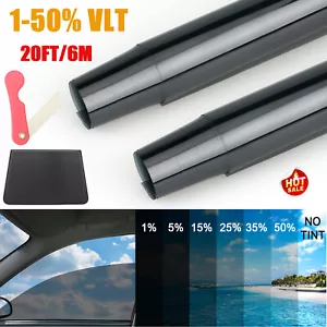 Professionelle 20 Zoll x20 Fuß Auto Tönungsfolie - 1-50 % VLT ungeschnittene Rolle für Zuhause/Büro Glas - Bild 1 von 22