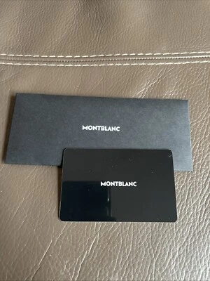 New Montblanc Anthenticity Certificate Card With envelope - Image 1 of 2