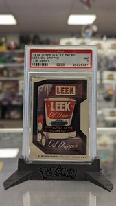 1974 Topps Wacky Packages 7th Series Sticker Leek Oil Dripper PSA 7 - Picture 1 of 1