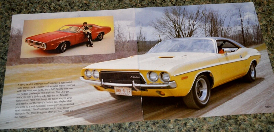 1972 年道奇挑战者/充电器图片特色打印 70 R/T 拖把 340 440 4 — 第 1/1 张图片