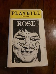 ROSE, PLAYBILL, APRIL 1981, CORT THEATRE Signed By Glenda Jackson - Picture 1 of 3