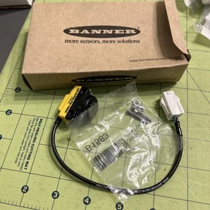 BANNER QS18VP6LPW-78992 PHOTOELECTRIC SENSOR FIELD ADJUSTABLE WIDE  NO SCREWS - Picture 1 of 4