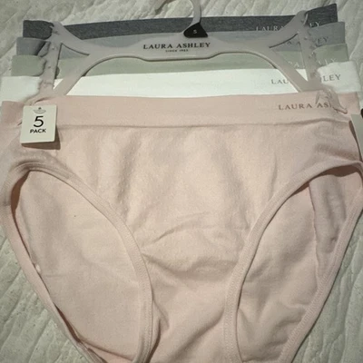 Paquete de 5 bragas calzoncillos ropa interior Laura Ashley talla grande parte inferior spandex nailon Foto 1 de 4
