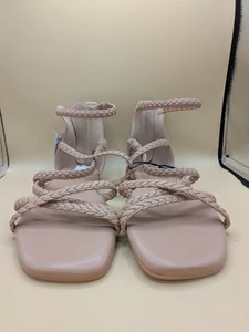 Torrid Riemchen-Gladiator-Sandalen Größe 8,5 Weite Beige Wildlederimitat Sommer - Bild 1 von 9