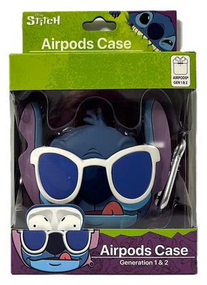 Disney Stitch Lilo & Stitch AirPods Generación 1 y 2 Estuche Goma Gel Cubierta NUEVO Foto 1 de 3