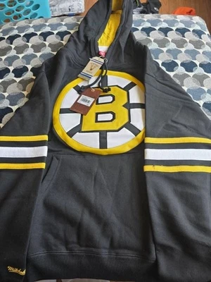Mitchell & Ness Boston Bruins Bobby Orr Hooded Sweatshirt Brand New Adult Small - Image 1 of 3