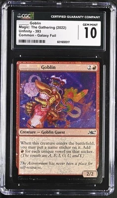 ______ Goblin Galaxy Foil GEM MINT 10 POP 1🔥 CGC  UNFINITY MTG GRADED - Image 1 of 2