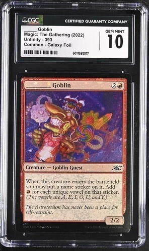 ______ Goblin Galaxy Foil GEM MINT 10 POP 1🔥 CGC  UNFINITY MTG GRADED - Image 1 of 2