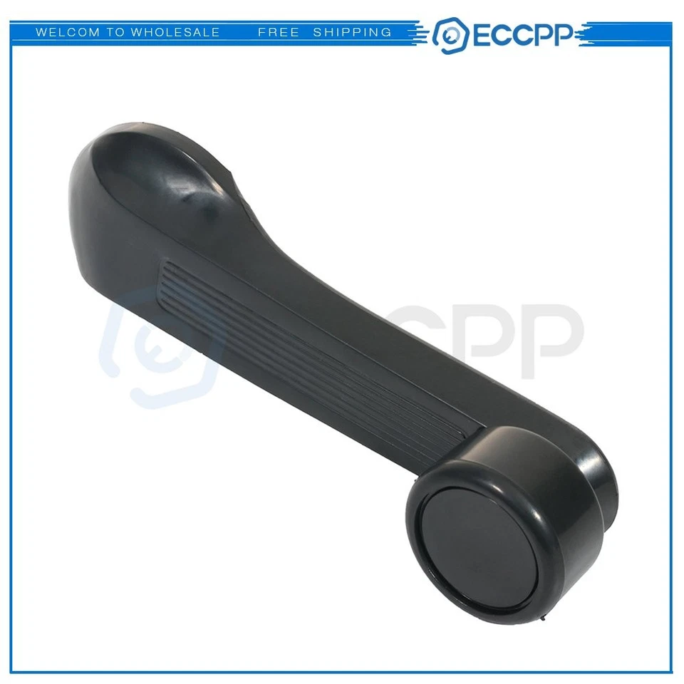 Manija de manivela de ventana negra apta para Honda Civic 1984-2000 interior lado derecho Foto 1 de 4
