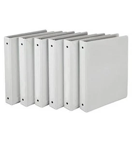 New Samsill I08537 Economy View Binder 1" Wht 6pk - Picture 1 of 1