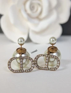 Dior Tribales Pearl Antique Crystal Earrings - Picture 1 of 7