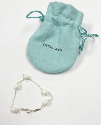 Ladies Tiffany & Co Sterling Silver 925 Elsa Peretti Pearls by the Yard Bracelet - image 1 of 4