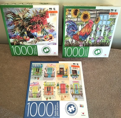 Lot Of 3 Cardinal 1000 Pc Puzzles - Image 1 of 4