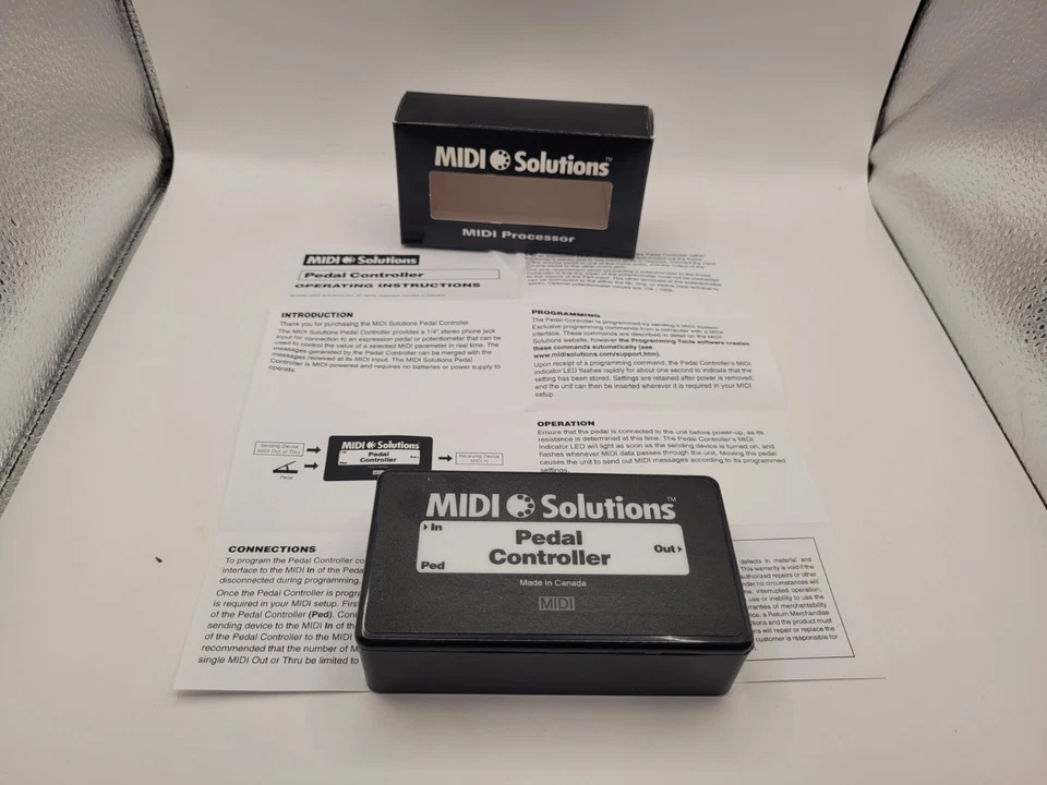 Midi Solutions Pedal Footswitch Controller with Box and Manual - Image 1 of 4