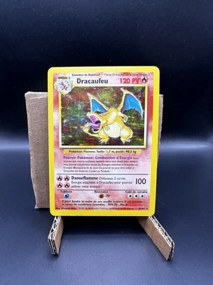 1999 Pokémon Base Set Charizard 4/102 French LP Holo Dracaufeu Light Play - Image 1 of 4