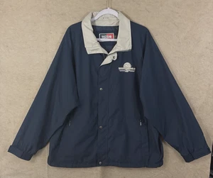 Matco Tools Jacket Mens Sz XL Blue 25th Anniversary Logo Zip Snap Pockets - Picture 1 of 8